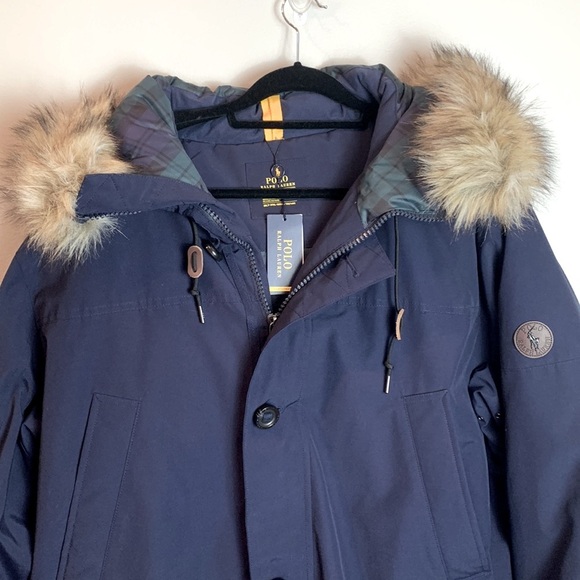 Polo Ralph Lauren Down Performance Parka with Removable Faux Fur Trim NEW! - Picture 5 of 11